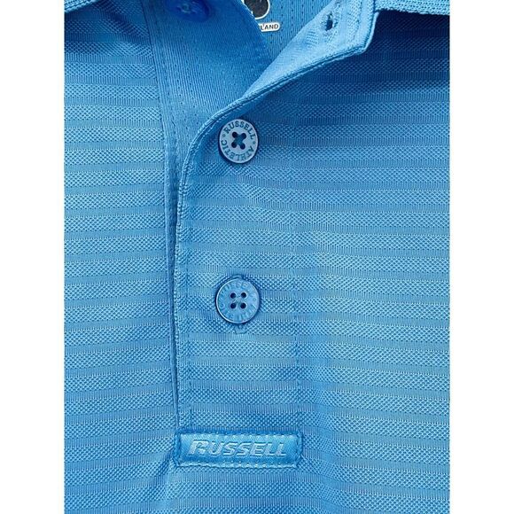 Russell Athletic Team Issue Carolina Blue Polo Mens Large "Dales Sporting Goods" - Picture 10 of 12